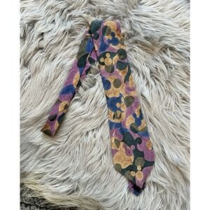 Vintage Mickey Inc Mens Necktie Multicolor‎ Mouse Disney 100% Silk 60"L x 4"W